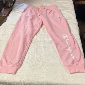 Champion Pink Girls' Logo Jogger Sweatpants